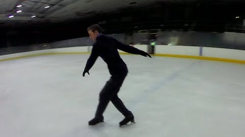 SLOW MOTION DOUBLE LOOP | FIGURE SKATING | GOPRO