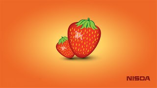 Making of Strawberry in Adobe Illustrator Fast Forward