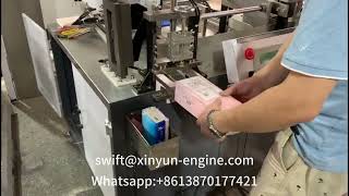 Semi auto facial tissue paper three dimensional packing machine