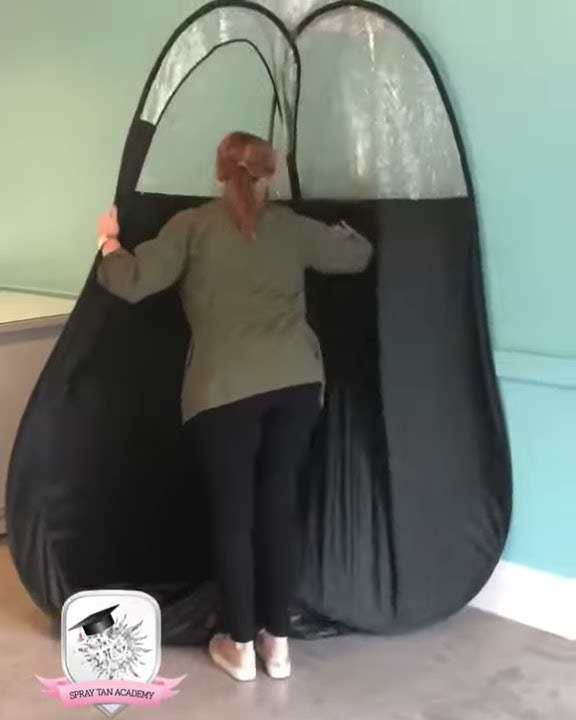 How to fold your spray tan tent! (With no edits of folding the tent!)