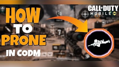 HOW TO PRONE IN CODM | ENABLE PRONE IN CODM | CODM TIPS & TRICKS | PRONE BUTTON