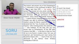 Video Çözümlü Yds Denemesi Soru 17 Yds Publishing