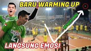 TARKAM SIGIT & RIVAN NURMULKI EMOSI,WARMING UP NGILANGIN BOLA,SEMUA PENONTON TERIAK HISTERIS