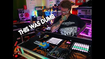 how not to build a live performance rig for electronic music