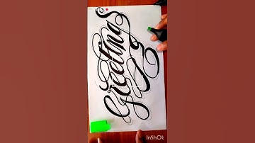 Calligraphy Writing With Marker and Highlighter Pen short #shorts #shortsfeed #youtubeshorts