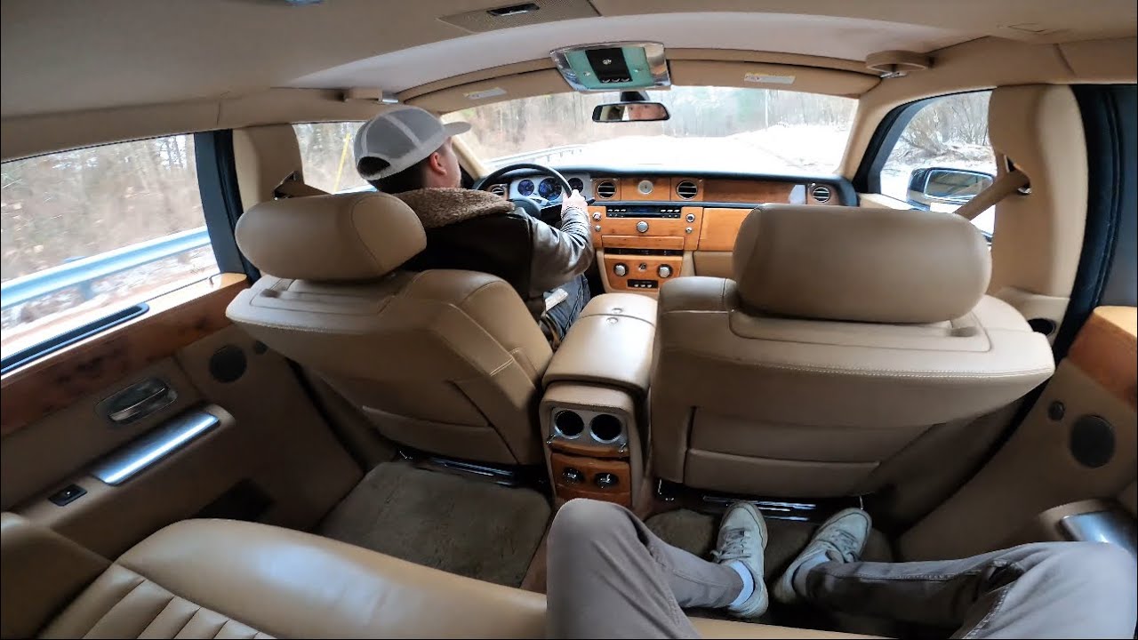 Впечатления от поездки на заднем сиденье Rolls Royce Phantom 2004 года!
