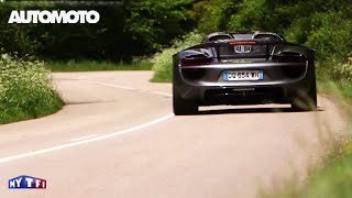 La Porsche 918 Spyder testée sur les routes de Normandie