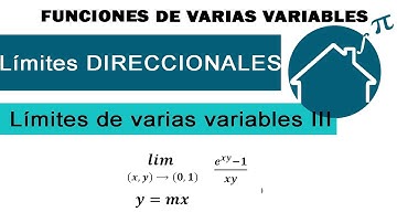 ✱ LIMITES DIRECCIONALES o por trayectorias ➨ Funciones de varias Variables. Parte 3.