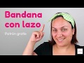 DIY Bandana con lazo. Con patrón gratis.