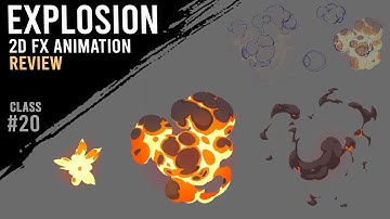 Explosion animation review ["Basics of 2D FX" course]