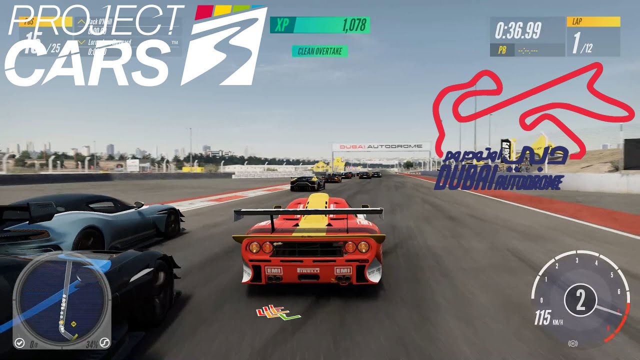 Project CARS 3 - McLaren F1 GTR Long Tail (1997) | Dubai Autodrome Circuit | PC Gameplay [1080p]