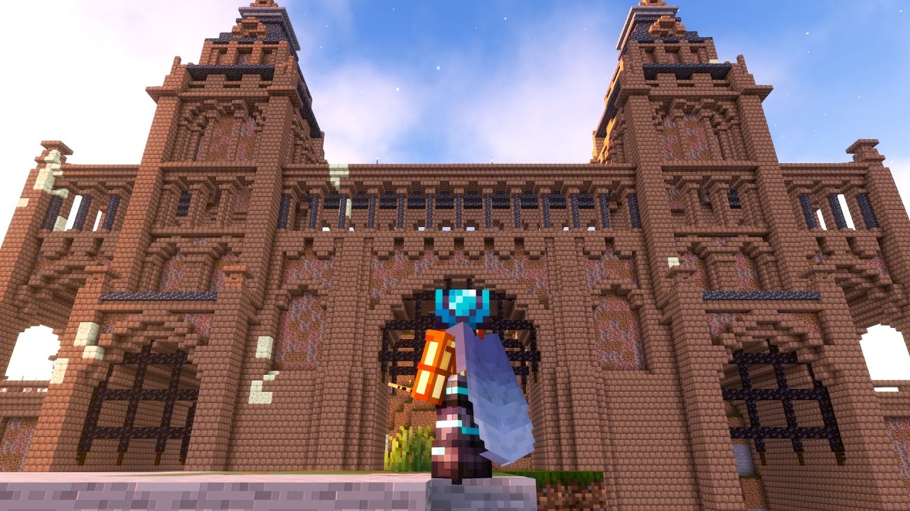 泥レンガ12000個を使った建築が完成しました。#21 黎明孤島のアルカディアpt.21【マイクラ 実況】【マイクラ】