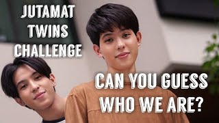 JUTAMAT TWINS CHALLENGE | Identify Who is AJ Chayapol and JJ Chayapol