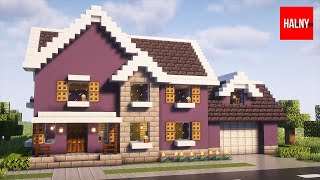 Suburban house in Minecraft  Tutorial