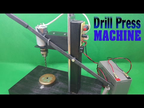 How To Make Powerful Drill Press 12volt With 775 Motor