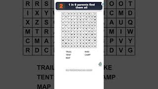 Outdoor Adventure Word Search Challenge for Kids Ages 4-8 Today