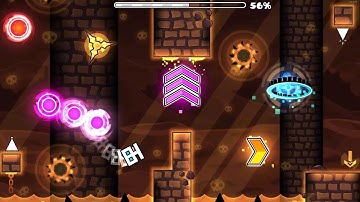 (Easy Demon) lightning vortex by dakiro 100% (All Coins)