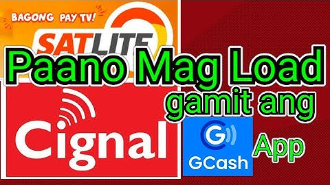 How to LOAD SATLITE BOX o CIGNAL BOX using GCASH.