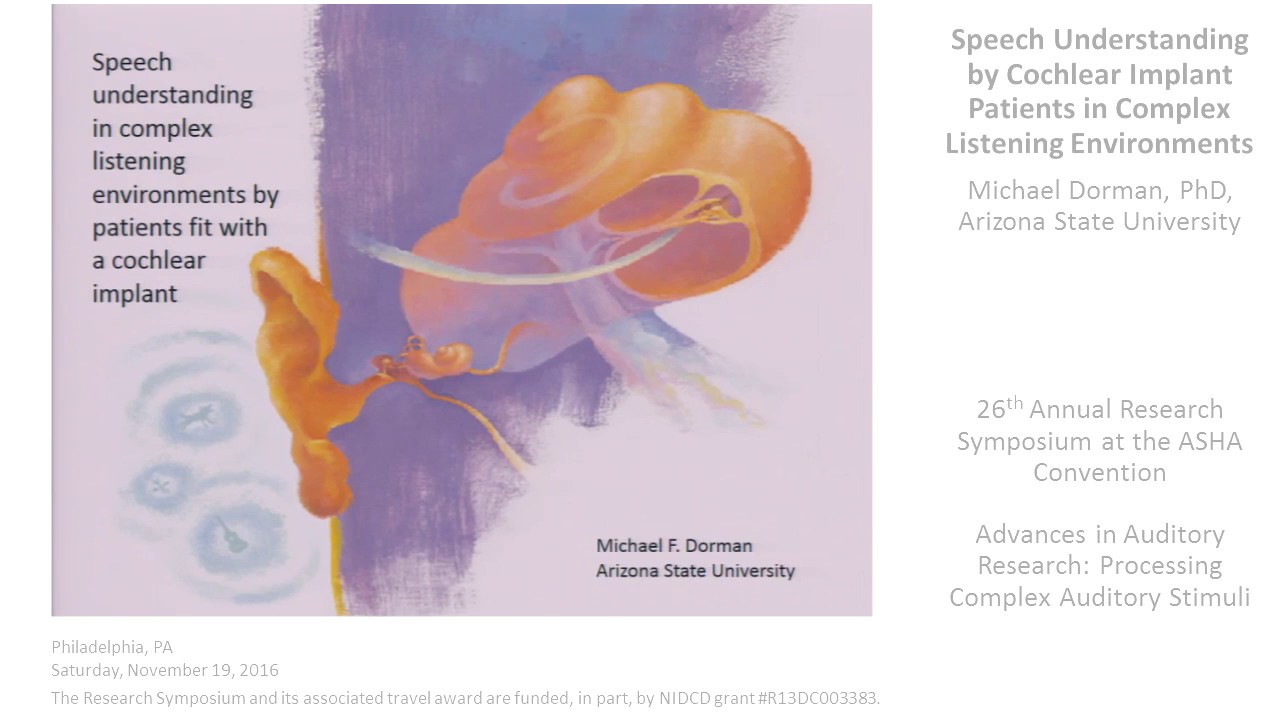 Speech Understanding by Cochlear Implant Patients in Complex Listening  Environments - ASHA Journals Academy