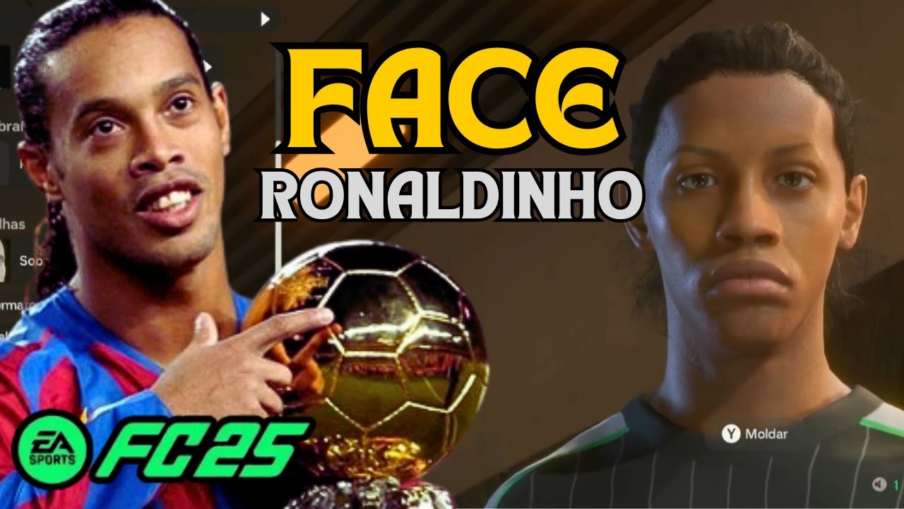 EA FC 25 - Pro Clubs | FACE Ronaldinho Gaúcho R10 | Face Criação + Stats | ICON