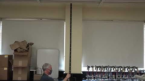 A vertical shot from the PASCO projectile launcher