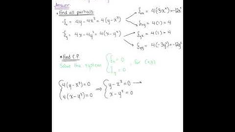 Analyzing Critical Points (Example 2)