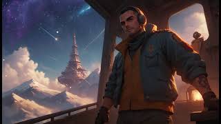 SPACEMAN SHOOTING STAR - Loop Animation | Flow Motion Graphics | Render Echoes | Free To Use