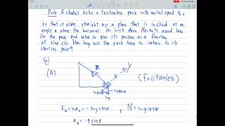 [eng] newton's second law in cartesian coordinates example problem no.1 with a solution (mechanics)
