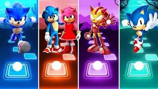 Sonic The Hedgehog 🆚 Sonic Amy Hedgehog 🆚 Ironman 🆚 Sonic Origins Tiles Hop