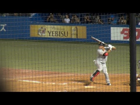 山下航汰　イースタン内海哲也からヒット&　神宮球場　代打シーン