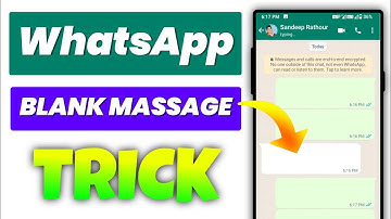 how to send blank message in whatsapp || whatsapp blank message