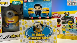 Minions The Rise of Gru Toy Collection Unboxing Review | Minions PlayDoh Disco Dance Off