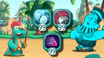 Ice Breaker Combo Spell vs Caveman - Dino Bash 2 Travel Through Time