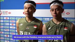 Indonesia's Fajar Alfian & Muhammad Rian Ardianto praise the Daddies!