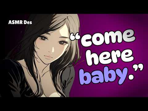 "let me hold you baby.” ♡ | asmr gf babies you, praise & personal attention, rain, f4m