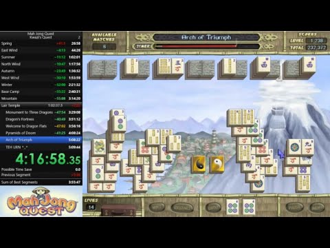 [World Record] Mah Jong Quest - Kwazi's Quest speedrun in 4:18:30