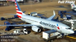 American Airlines Full Flight | Dallas Fort-Worth to Philadelphia | Boeing 737-800 **with ATC**(A full length full flight video in real time with American Airlines, from Dallas Fort-Worth to Philadelphia, onboard Boeing 737-800 N880AN operating flight ..., 2016-07-22T08:31:36.000Z)