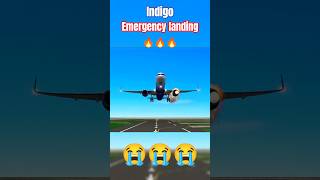 ✈️ IndiGo Makes a Dramatic Emergency Landing #shorts #scary #airplane #viral
