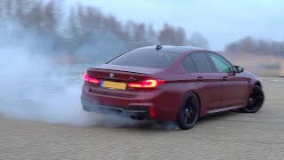 750HP BMW M5 F90 Competition Stage 2 - LOUD Revs, Donuts & Duo Burnout M5 V10!