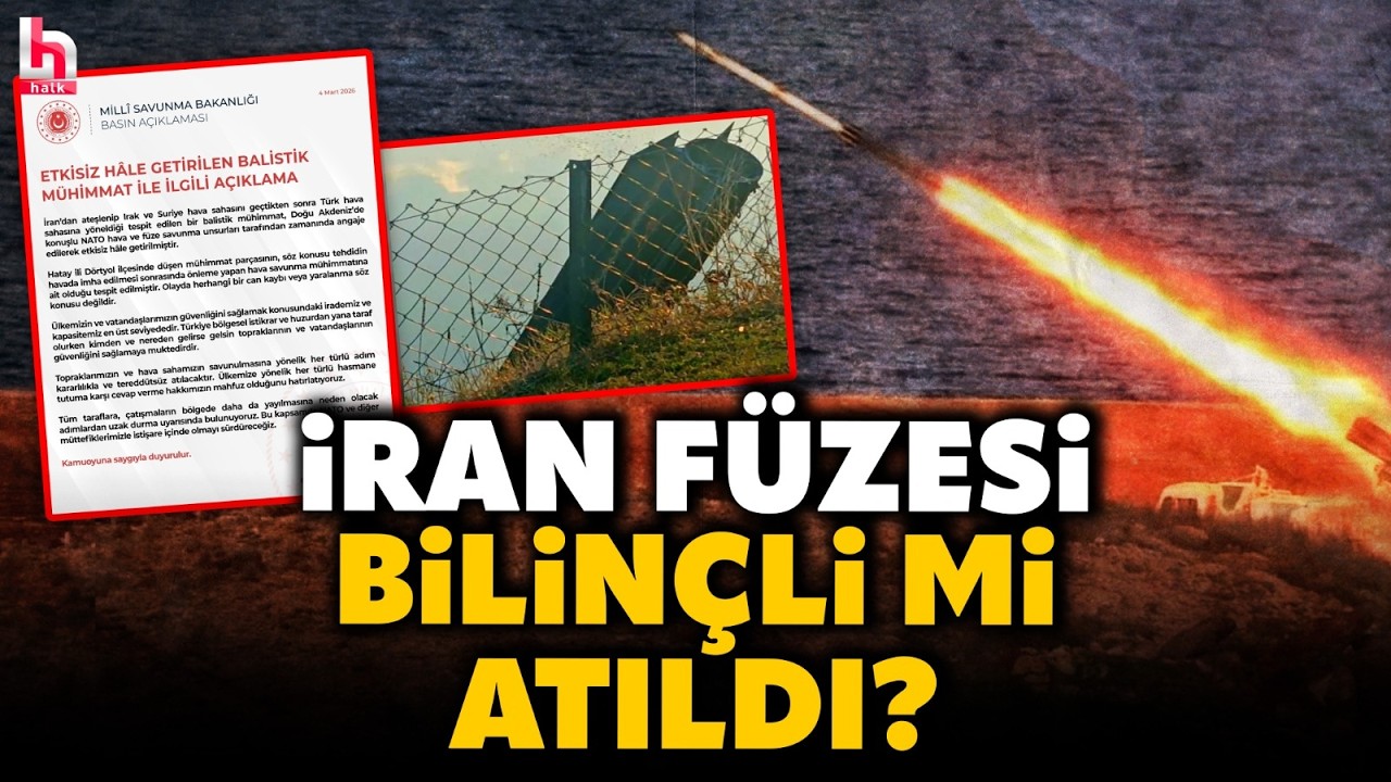 İran füzesi Hatay semalarında düşürüldü! MSB açıklamasında çok çarpıcı detay ortaya çıktı!