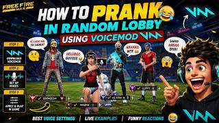 How to prank in Free Fire lobby - Voicemod tutorial screenshot 3