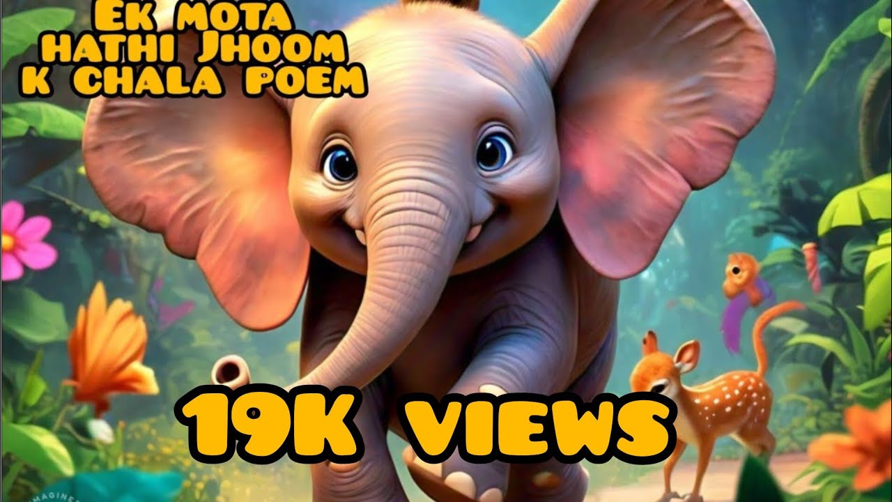 aik-mota-hathi-jhoom-k-chala-kids-poem-nursery-rhyme-hindirhymes