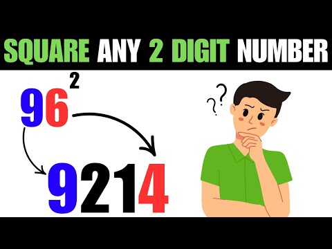 Square ANY 2-Digit Number in 3 Seconds – Mind-Blowing Math Trick!