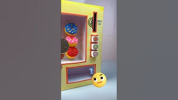 Make a desserts vending machine. #diy #adorablecrafts #art #creativeclayideas #craft