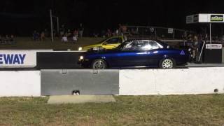 Benaraby Raceway 24th Feb 2017 TA23 Celica VS XR6 Turbo BF ute