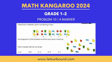 Math Kangaroo 2024 Solutions | Level 1-2 | Problem 10 | 4 Marker