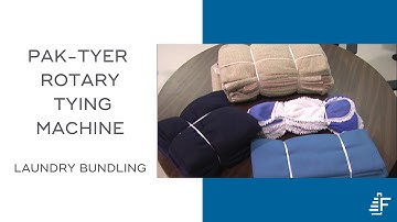 Laundry Bundling Pak-Tyer RPT Rotary Tying Machine