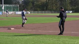 Schiedam Honkbal Junioren 1 tegen De Birds H B J 1  2021 10 09 deel 1