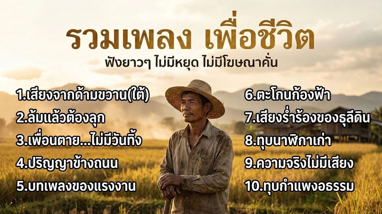 รวมเพลงเพื่อชีวิต- ใหม่ล่าสุด - ฟังเพลินยาวๆ - [รวมเพลงเพื่อชีวิต] Vol.23