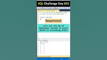 SQL Challenge Day #23 In Telugu | SQL Telugu #sql